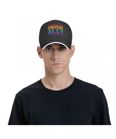 Pride Month LGBTQ Gay Pride Ally Men's Woman Baseball Cap Fashion Adjustable Mesh Hat Unisex Denim Hat Black $10.69 Baseball ...