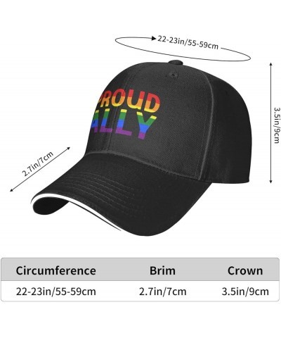 Pride Month LGBTQ Gay Pride Ally Men's Woman Baseball Cap Fashion Adjustable Mesh Hat Unisex Denim Hat Black $10.69 Baseball ...