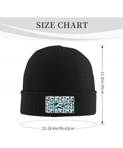 Women Men Beanie Hats Warm Winter Softknit Caps Unisex Pullover Hat Casual Knit Cuffed Cap Black Black $9.22 Skullies & Beanies