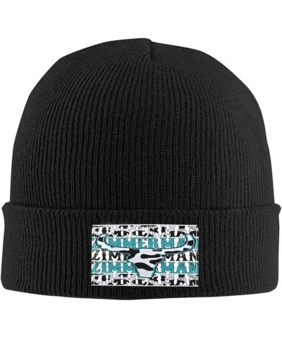 Women Men Beanie Hats Warm Winter Softknit Caps Unisex Pullover Hat Casual Knit Cuffed Cap Black Black $9.22 Skullies & Beanies