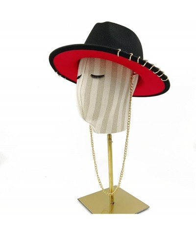 Men's Fedora Adult Punk Jazz Hat and Winter Women's Metal Chain Hat 56-58cm 8 $25.81 Fedoras