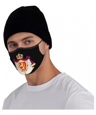 Coat of Arms of Norway Face Mask Washable Reusable Adults Breathable with 2 Filters Black $9.38 Balaclavas