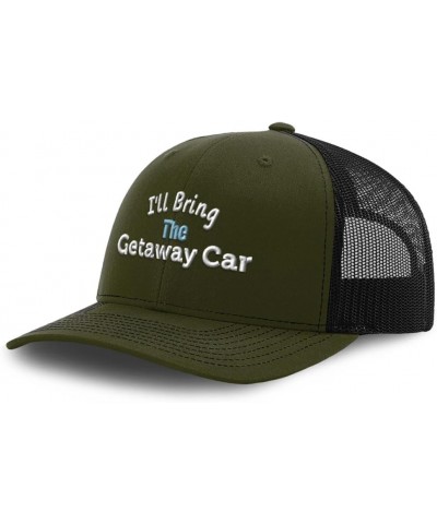 Trucker Baseball Cap I'll Bring The Getaway Car Cotton Dad Hats for Men & Women Loden Black $13.50 Baseball Caps