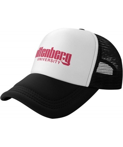 Wittenberg University Logo Trucker Hats for Both Men and Women - Mesh Baseball Snapback Hats Black $12.53 Baseball Caps