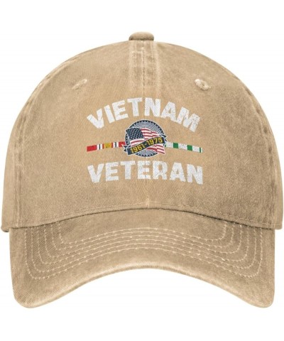 Vietnam Veteran Hat 1961-1975 Vietnam Veteran USA Flag Freedom Dayfighter Vietnam War Trucker Hat Baseball Cap Natural $10.99...