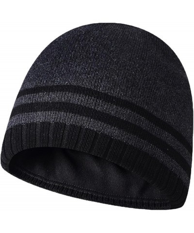 Yarn Hat Color Dome Yarn Hat Cold Pullover and Hat Solid Knitted Warm Men's Hat Solid Baseball Caps Who Hat C-dark Gray $13.0...