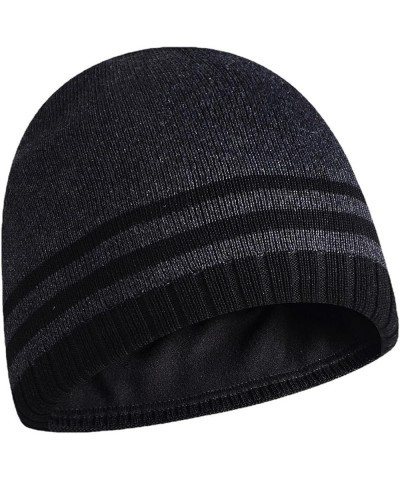 Yarn Hat Color Dome Yarn Hat Cold Pullover and Hat Solid Knitted Warm Men's Hat Solid Baseball Caps Who Hat C-dark Gray $13.0...