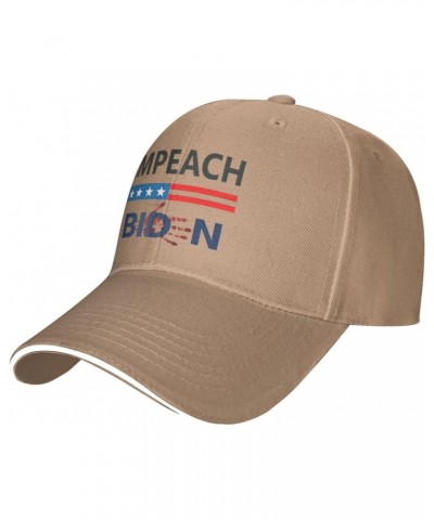 Impeach Biden - Remove Joe Biden from Office Adjustable Sandwich Dad Casquette for Men Women Natural $12.44 Balaclavas