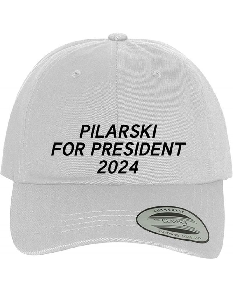 Pilarski for President 2024 - Comfortable Dad Hat Baseball Cap White $15.64 Baseball Caps