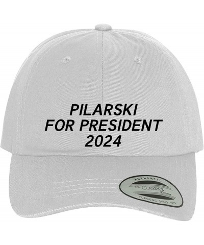 Pilarski for President 2024 - Comfortable Dad Hat Baseball Cap White $15.64 Baseball Caps