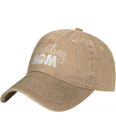 Wrestling Mom Cowboy Cap Adjustable Classic Vintage Baseball Cap for Men Women Black Natural $13.43 Cowboy Hats