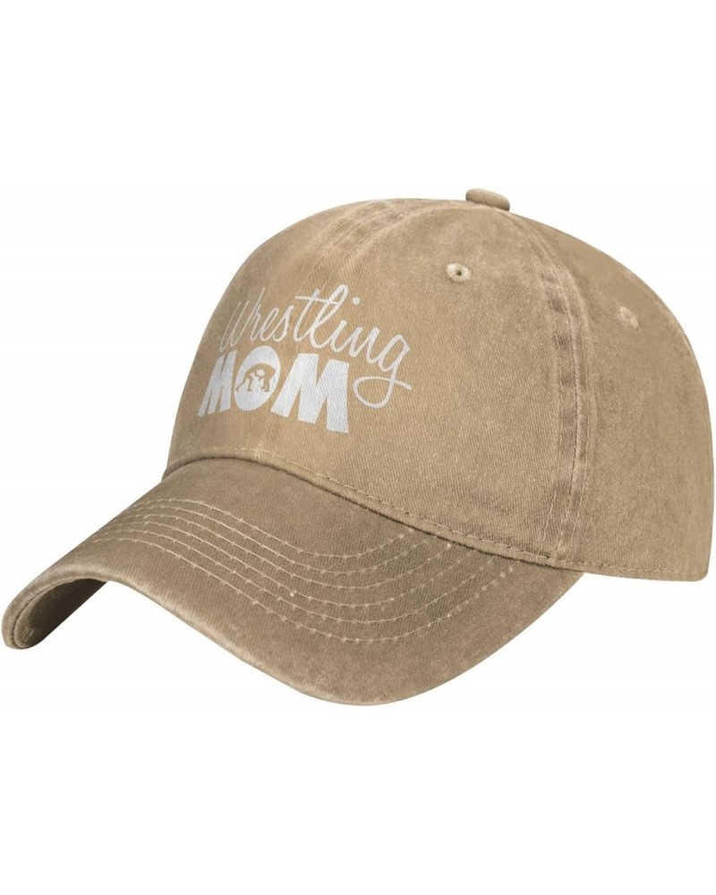 Wrestling Mom Cowboy Cap Adjustable Classic Vintage Baseball Cap for Men Women Black Natural $13.43 Cowboy Hats