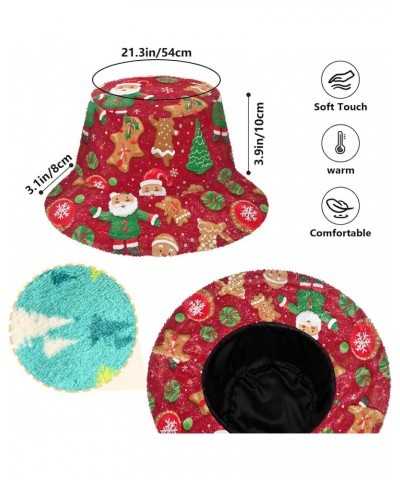 Christmas Gingerbread Santa Claus Unisex Bucket Hat for Women Men Summer Sun Beach Fishing Cap with UV Protection Lightweight...