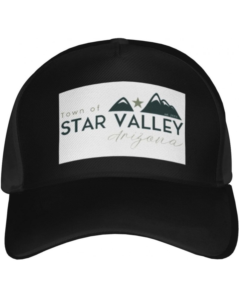 Flag of Star Valley, Arizona Baseball Cap Men's and Women's Baseball Hat Adjustable Casual Outdoor Breathable Caps Truck Driv...