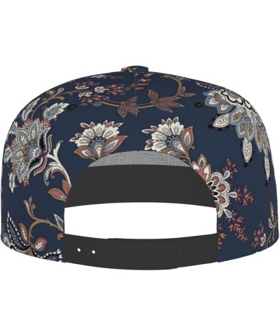 Paisley Baseball Cap, Flat Brim Trucker Hat, Buckle Adjustable Paisley21 $11.19 Baseball Caps