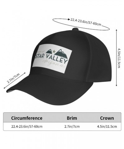 Flag of Star Valley, Arizona Baseball Cap Men's and Women's Baseball Hat Adjustable Casual Outdoor Breathable Caps Truck Driv...