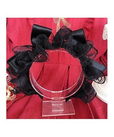 Maid Headband Party Costume Bowknot Headband Cosplay Party Lace Hairband Girls Theme Party Hairband Punk Headwear Lace Bowkno...