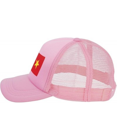 Dad Hat/Cap Mesh Baseball Cap Adjustable Trucker Hat Unisex Pink $8.97 Baseball Caps