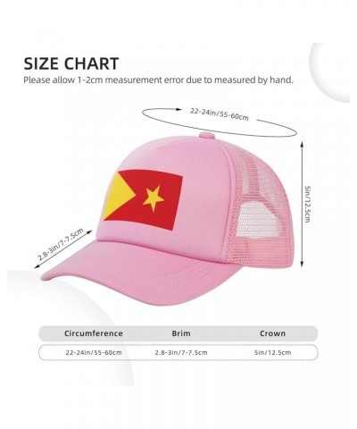 Dad Hat/Cap Mesh Baseball Cap Adjustable Trucker Hat Unisex Pink $8.97 Baseball Caps