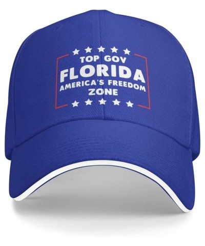 Top Gov Ron Desantis Florida America's Freedom Zone Baseball Cap Gifts Men Trucker Hat Women Sun Hat Dad Cap Black Blue $10.9...