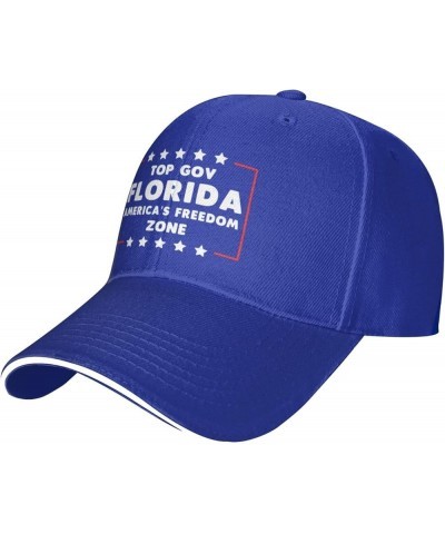 Top Gov Ron Desantis Florida America's Freedom Zone Baseball Cap Gifts Men Trucker Hat Women Sun Hat Dad Cap Black Blue $10.9...