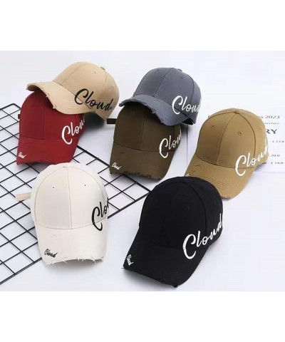 Women Men Fashion Cloud Baseball Cap Sun Protection Summer Sun Hat Comfy Fishing Hat Outdoor Brown $9.50 Baseball Caps