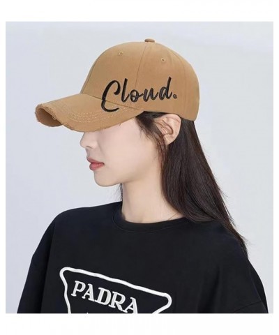 Women Men Fashion Cloud Baseball Cap Sun Protection Summer Sun Hat Comfy Fishing Hat Outdoor Brown $9.50 Baseball Caps