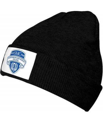 Spartanburg A Methodist College Logo Stretch Knit Hat for Men Women Winter Warm Cap Black $7.22 Skullies & Beanies