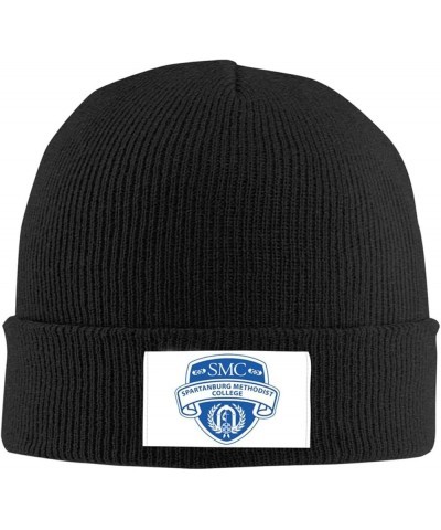 Spartanburg A Methodist College Logo Stretch Knit Hat for Men Women Winter Warm Cap Black $7.22 Skullies & Beanies