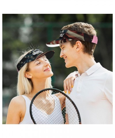 Sun Visors Spitters are Quitters Sunscreen Sport Baseball Empty Top for Women Men Black $15.26 Visors