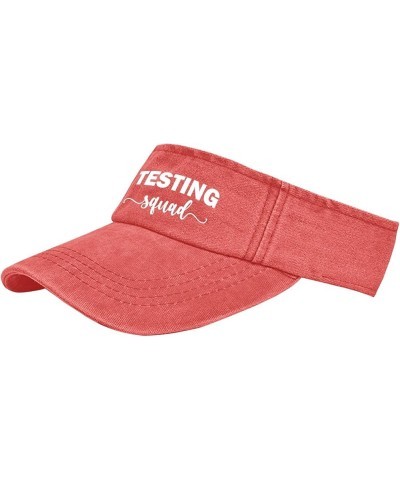 Testing Squad Hats Visor Hat for Men Visor Packable Visor Hats Saffron $11.32 Visors