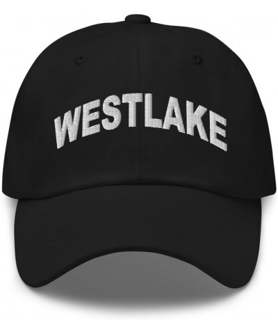 Westlake Ohio Hat Westlake OH Cap Embroidered Dad Hat Adjustable Strap Closure Unisex Black $19.20 Baseball Caps