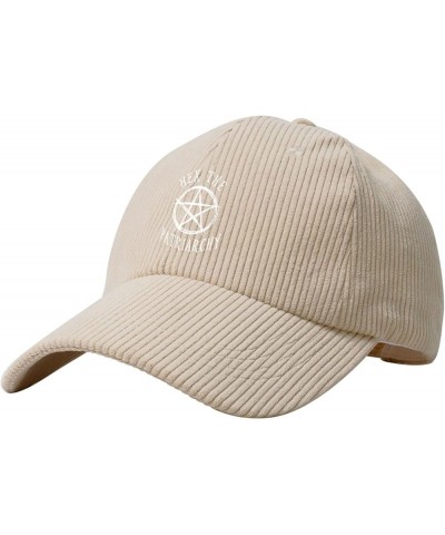 Hex The Patriarchy Sunhat Corduroy Baseball Cap Newsboy Hat Adjustable Vintage Cute Headwear for Men Women Beige $10.92 Baseb...