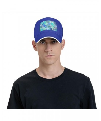 Stone Pattern Print Casual Sandwich Baseball Caps, Adjustable Men's and Women's Caps, Classic Caps Blue $12.73 Baseball Caps