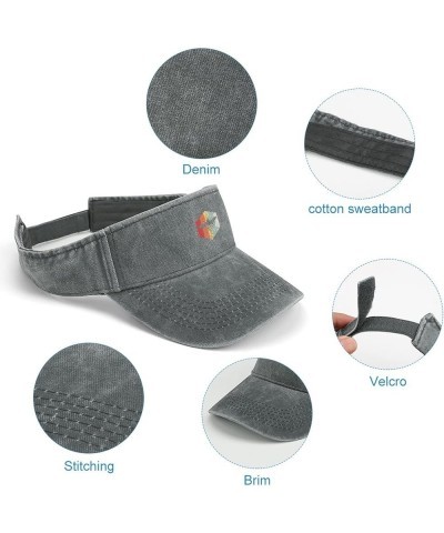 Bee Whisperer Sport Sun Visor Hat Adjustable Empty Top Denim Cap for Men Women Charcoal-style $13.49 Visors