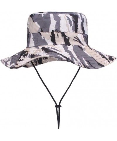 Unisex Adult Solid Color Bucket Hat for Women Teens Girls Beach Hat for Outdoor Travel Packable Large Brim Sun Grey $8.05 Fed...