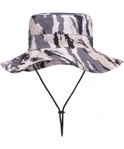 Unisex Adult Solid Color Bucket Hat for Women Teens Girls Beach Hat for Outdoor Travel Packable Large Brim Sun Grey $8.05 Fed...