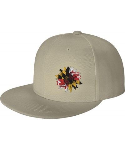 Snapback Baseball Cap Vintage Sunflower Maryland State Hat for Men Women Natural $10.28 Baseball Caps