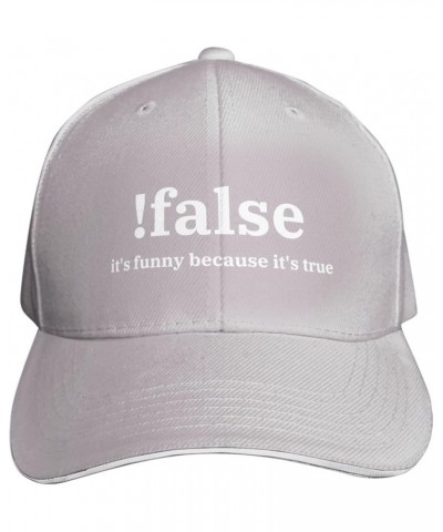 Funny Computer Science Programmer Hat Curved Bill Baseball Caps Funny Dad Hat Black Gray $11.77 Baseball Caps