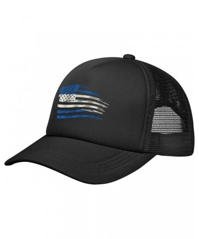 Nicaragua American Flag Combination Baseball Cap Adjustable Casual Mesh Hats Duck Tongue Hat for Men Women54 Black $12.96 Bas...