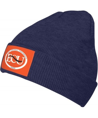 East Central University Stretch Knit Hat for Men Women Winter Warm Cap Navy Blue $7.77 Skullies & Beanies