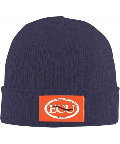 East Central University Stretch Knit Hat for Men Women Winter Warm Cap Navy Blue $7.77 Skullies & Beanies