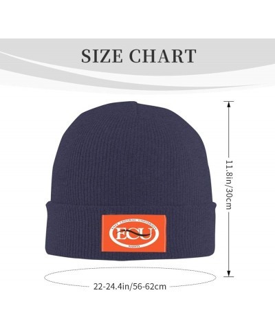 East Central University Stretch Knit Hat for Men Women Winter Warm Cap Navy Blue $7.77 Skullies & Beanies