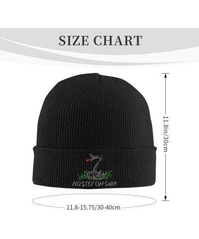 No Step On Snek Knitted Hat Knit Cuffed Beanie Black $15.33 Skullies & Beanies