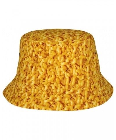 Macaroni and Cheese Men's Women's Sun Hat Summer Bucket Hat Novelty Fashion Fisherman Hat for Travel Hiking Vacation $11.12 B...