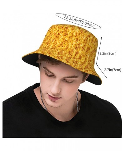 Macaroni and Cheese Men's Women's Sun Hat Summer Bucket Hat Novelty Fashion Fisherman Hat for Travel Hiking Vacation $11.12 B...