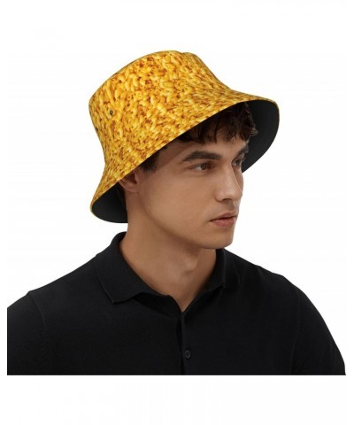 Macaroni and Cheese Men's Women's Sun Hat Summer Bucket Hat Novelty Fashion Fisherman Hat for Travel Hiking Vacation $11.12 B...