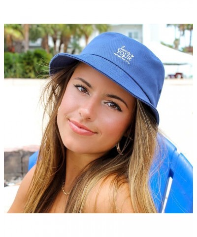 Bucket Hat for Women & Men, Unisex Sun Hat, Cotton Made, Breathable Summer Hat, Vacation Beach Hat Pacific Blue $22.11 Bucket...