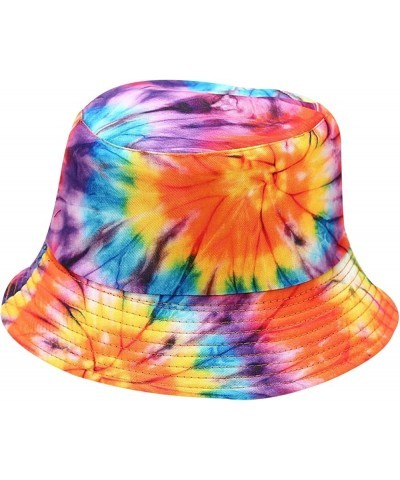 Reversible Tie Dye Bucket Hat Unisex Packable Outdoor Summer Travel Beach Double Side Wear Fisherman Cap for Men Women B3- Or...