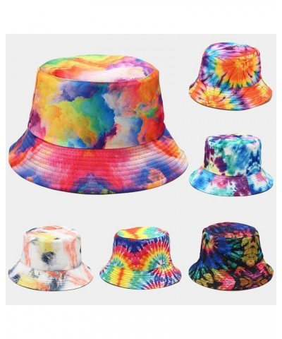 Reversible Tie Dye Bucket Hat Unisex Packable Outdoor Summer Travel Beach Double Side Wear Fisherman Cap for Men Women B3- Or...